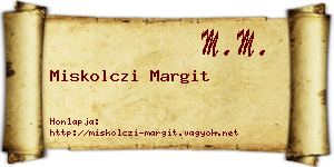 Miskolczi Margit névjegykártya