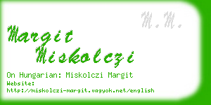 margit miskolczi business card